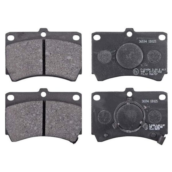 Brake pad set with acoustic wear warning 15 mm A.B.S. for e.g. MAZDA 323