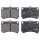 Brake pad set with acoustic wear warning 15 mm A.B.S. for e.g. MAZDA 323