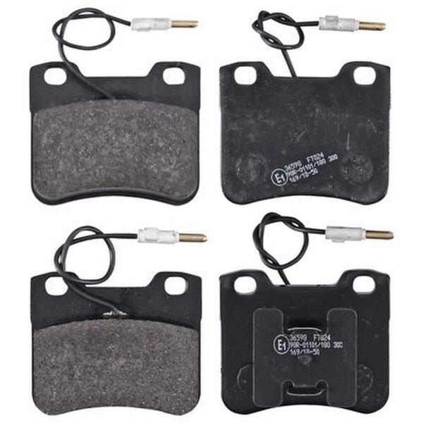Brake pad set with wear sensor 17 mm A.B.S. for CITROËN SAXO and others