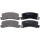 Brake pad set with wear warning 15.6 mm A.B.S. for TOYOTA COROLLA and others