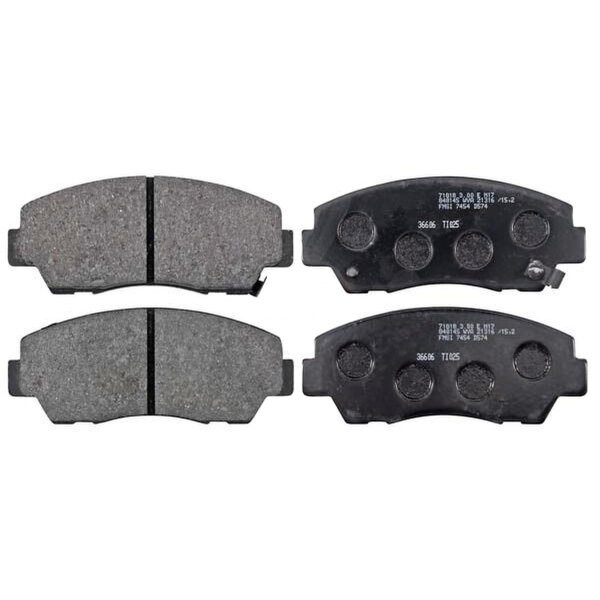 Brake pad set with acoustic wear warning 15 mm A.B.S. for MAZDA