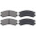 Brake pad set without wear sensor 16 mm A.B.S. for NISSAN SUNNY and others