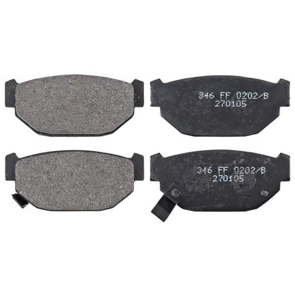 Brake pad set with wear warning 14.8 mm A.B.S. for SUBARU LEONE and others
