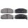 Brake pad set with wear warning 15 mm A.B.S. for e.g. HONDA ACCORD