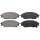 Brake pad set with wear warning 15 mm A.B.S. for HONDA CIVIC and others