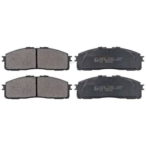 Brake pad set without wear sensor 15.2 mm A.B.S. for TOYOTA SUPRA and others