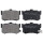 Brake pad set with acoustic wear warning 15 mm A.B.S. for e.g. ROVER 800