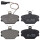 Brake pad set with integrated wear sensor 17 mm A.B.S. for FIAT TIPO and others