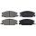 Brake pad set with wear warning 16.5 mm A.B.S. for e.g. OPEL CAMPO