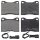 Brake pad set with wear sensor 15.8 mm A.B.S. for FORD SIERRA and others