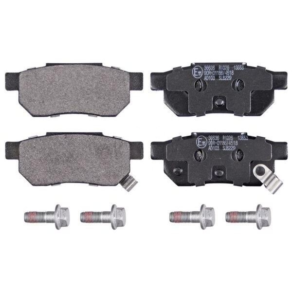 Brake pad set with acoustic wear warning 13 mm A.B.S. for e.g. ROVER 200