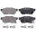 Brake pad set with acoustic wear warning 13 mm A.B.S. for e.g. ROVER 200