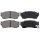 Brake pad set with wear warning 15 mm A.B.S. for SUZUKI SWIFT and others