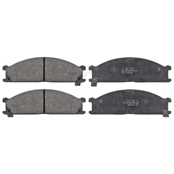 Bremsbelagsatz mit Verschleißwarnung 17 mm A.B.S. für u.a. NISSAN PICK