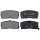 Brake pad set with wear warning 14 mm A.B.S. for DAIHATSU CHARADE and others