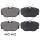Brake pad set for wear warning indicator 17.5 mm A.B.S. for BMW 3 Series