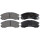 Brake pad set with acoustic wear warning 15 mm A.B.S. for e.g. MAZDA 626