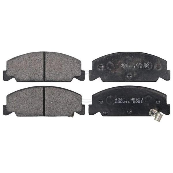 Brake pad set with wear warning 15 mm A.B.S. for HONDA CIVIC and others