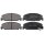 Brake pad set with wear warning 15 mm A.B.S. for HONDA CIVIC and others