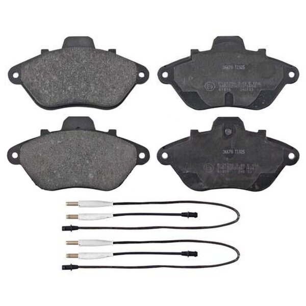 Brake pad set incl. wear warning contact 16.8 mm A.B.S. for e.g. CITROËN XM