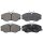 Brake pad set with acoustic wear warning 17 mm A.B.S. for NISSAN 300ZX
