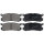 Brake pad set without wear sensor 13 mm A.B.S. for e.g. MAZDA 626