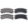 Brake pad set with wear warning 15.8 mm A.B.S. for NISSAN TERRANO