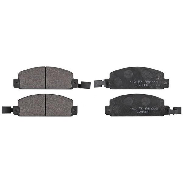 Brake pad set without integrated wear sensor 16 mm A.B.S. for ISUZU