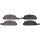 Brake pad set without integrated wear sensor 16 mm A.B.S. for ISUZU