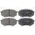 Brake pad set without wear sensor 15 mm A.B.S. for e.g. MAZDA 929