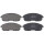 Brake pad set with wear warning 17 mm A.B.S. for NISSAN TEANA and others
