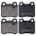 Bremsbelagsatz ohne Verschleißsensor 15,5 mm A.B.S. für u.a. OPEL VECTRA