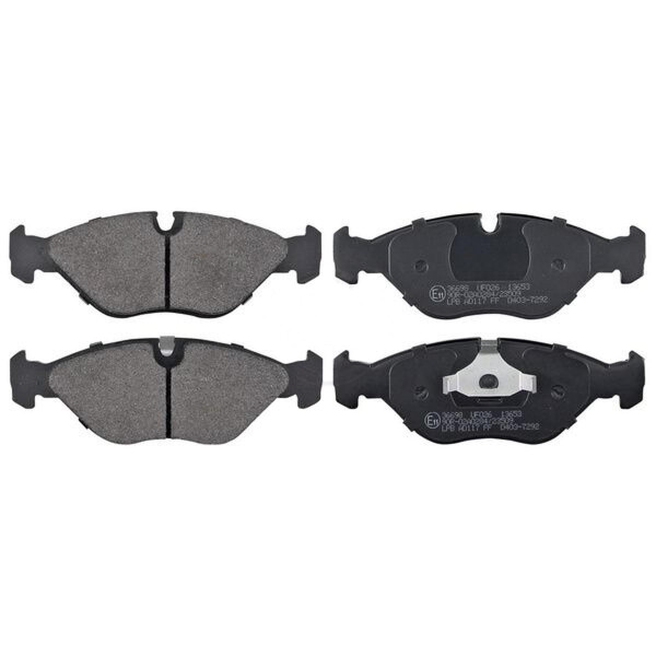 Brake pad set for wear warning indicator 18.5 mm A.B.S. for e.g. SAAB 9000