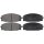 Brake pad set without wear sensor 15.5 mm A.B.S. for TOYOTA HIACE and others