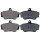 Brake pad set without wear sensor 17.2 mm A.B.S. for e.g. VOLVO 440