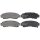 Bremsbelagsatz Scheibenbremse hinten A.B.S. für NISSAN SUNNY II Hatchback