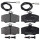 Brake pad set with wear sensor 17 mm A.B.S. for e.g. ALFA ROMEO 33