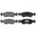 Brake pad set without wear sensor 18.3 mm A.B.S. for FORD FIESTA and others