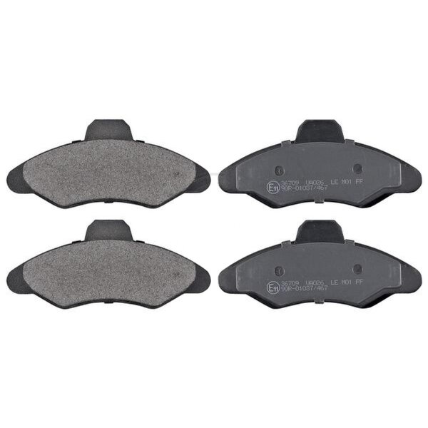 Brake pad set without wear sensor 18.6 mm A.B.S. for FORD ESCORT and others