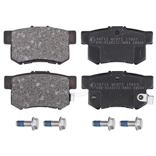 Bremsbelagsatz Scheibenbremse hinten mit Bolzen A.B.S. für HONDA ACCORD IV Coupe