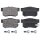 Brake pad set with wear warning 14.5 mm A.B.S. for SUZUKI SX4 and others