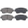 Brake pad set without wear sensor 17 mm A.B.S. for TOYOTA CAMRY and others