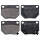 Brake pad set with acoustic wear warning 15.8 mm A.B.S. for NISSAN 300ZX