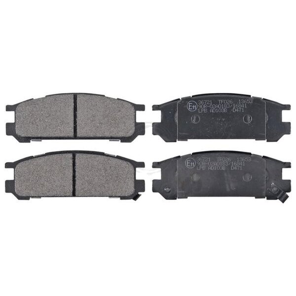 Brake pad set with wear warning 15 mm A.B.S. for SUBARU LEGACY and others