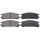 Brake pad set with wear warning 15 mm A.B.S. for SUBARU LEGACY and others