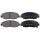 Brake pad set with wear warning 18 mm A.B.S. for e.g. HONDA ACCORD