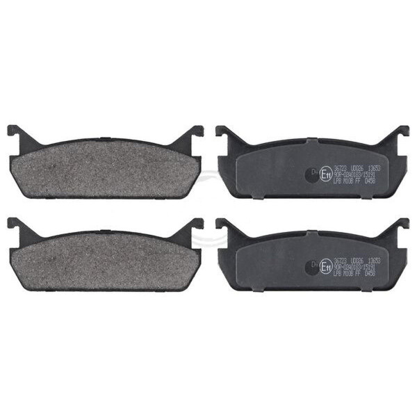 Brake pad set without wear sensor 13.5 mm A.B.S. for e.g. MAZDA 323