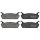Bremsbelagsatz, Scheibenbremse 13,5 mm AKEBONO A.B.S. für u.a. MAZDA 323 C IV