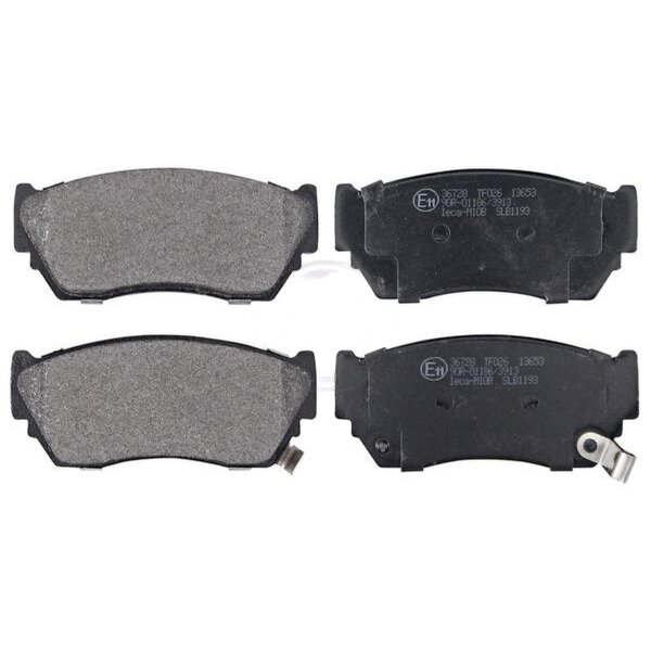 Brake pad set with wear warning 16.5 mm A.B.S. for NISSAN SUNNY and others
