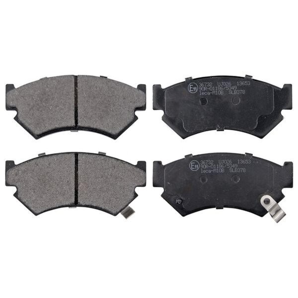 Brake pad set with acoustic wear warning 14.8 mm A.B.S. for SUBARU JUSTY